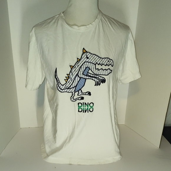 SYJP Tops - SJYP Dino White Tee Size Medium Women/ Kids/ Mens